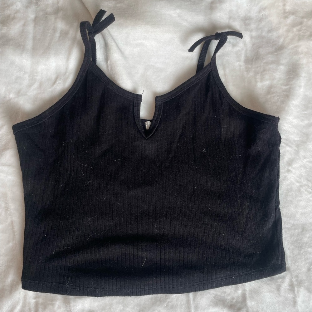 Black crop top
